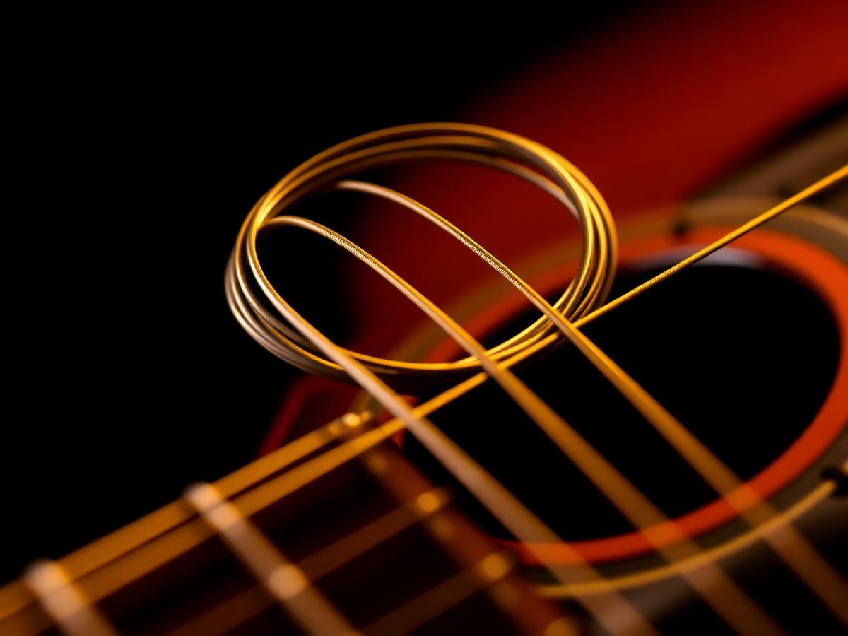 Replacement guitar strings for electric guitar